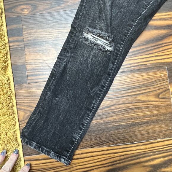 Polo Ralph Lauren The Tompkins Skinny Crop Distressed Jeans w/Belt Size 30 - Picture 4 of 11